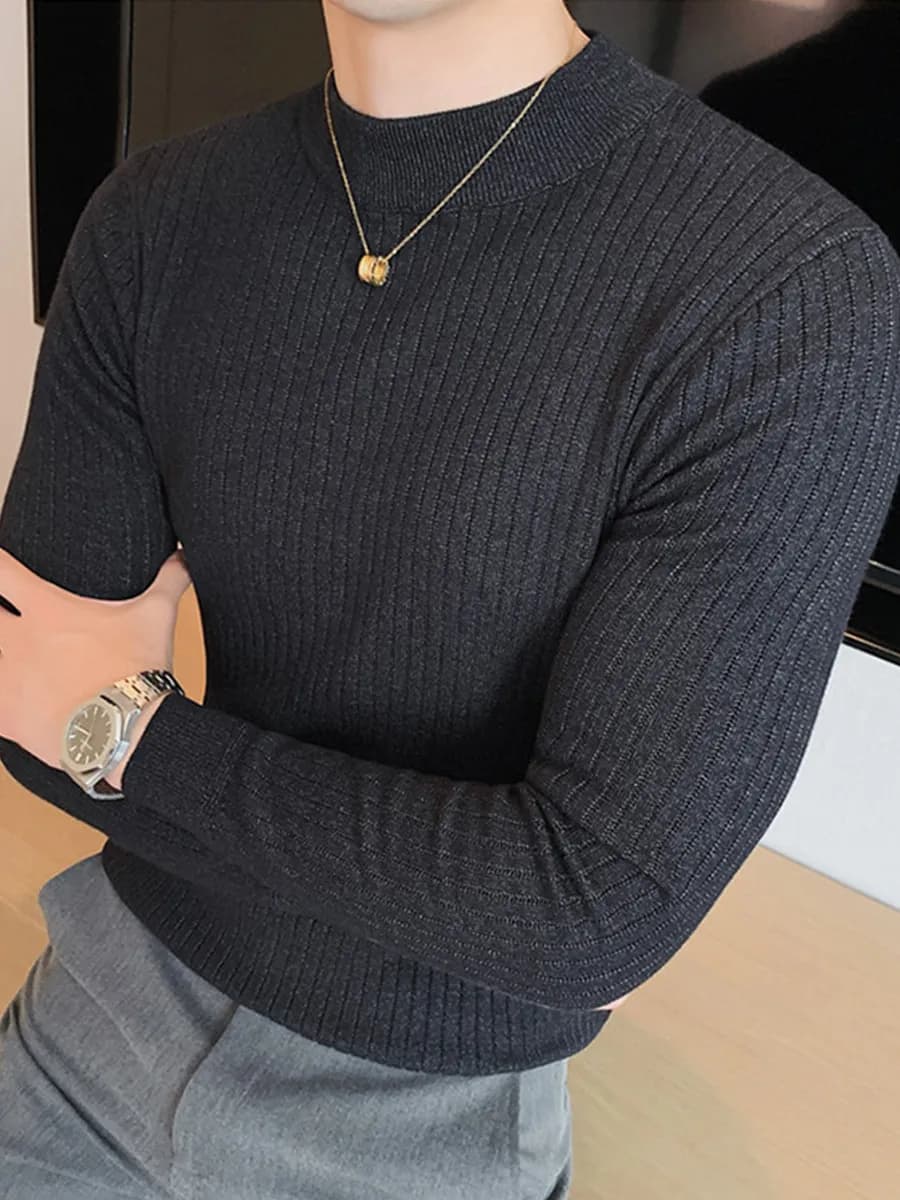 Водолазка с коротким горлом свитер