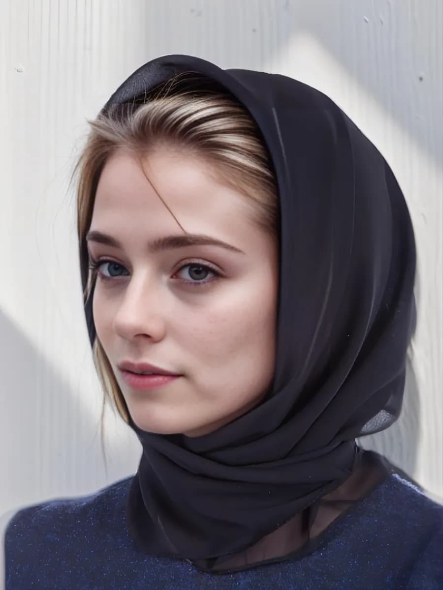 Платок траурный косынка для похорон 70х70 см