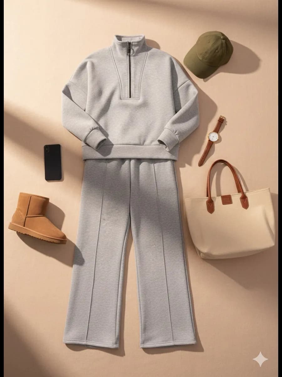 Спортивный костюм теплый на флисе - фото 1