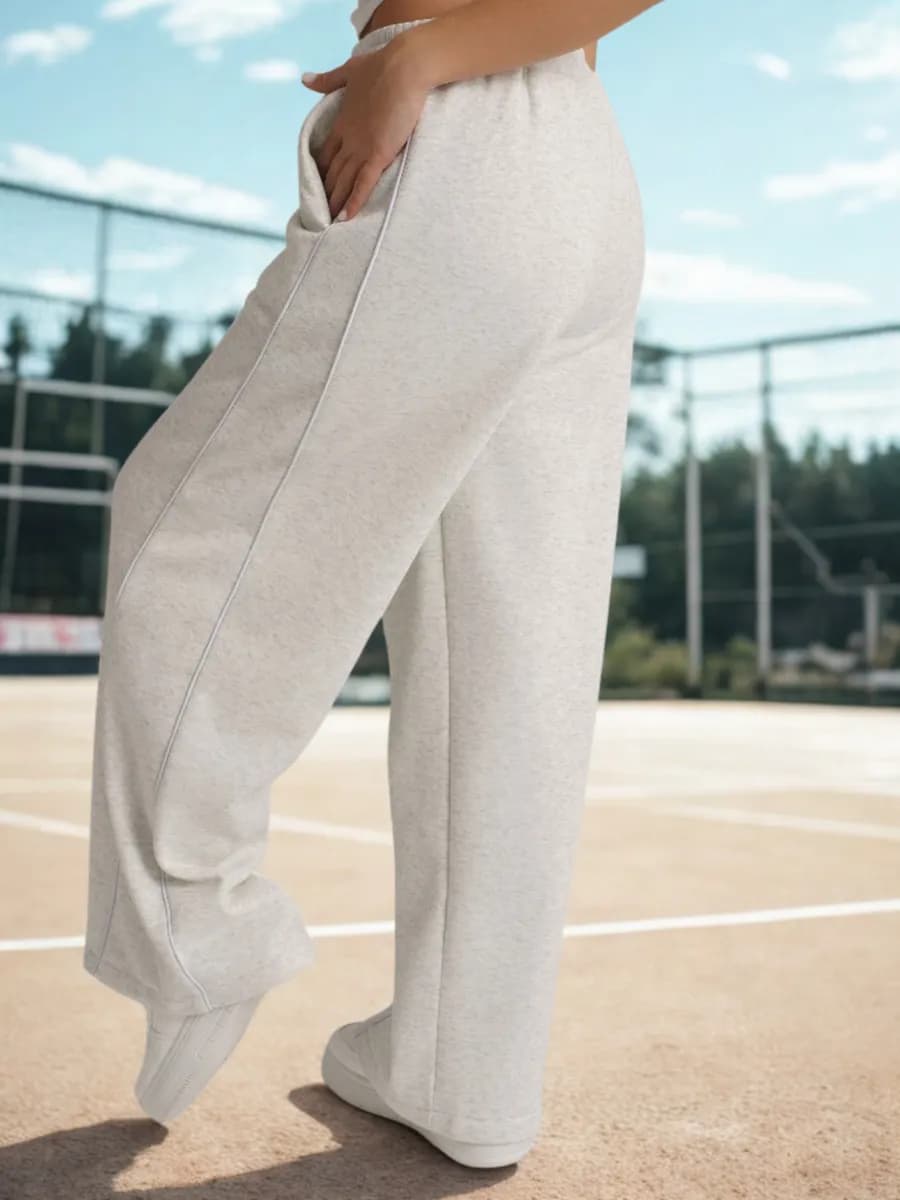 Брюки спортивные оверсайз утепленные - фото 1