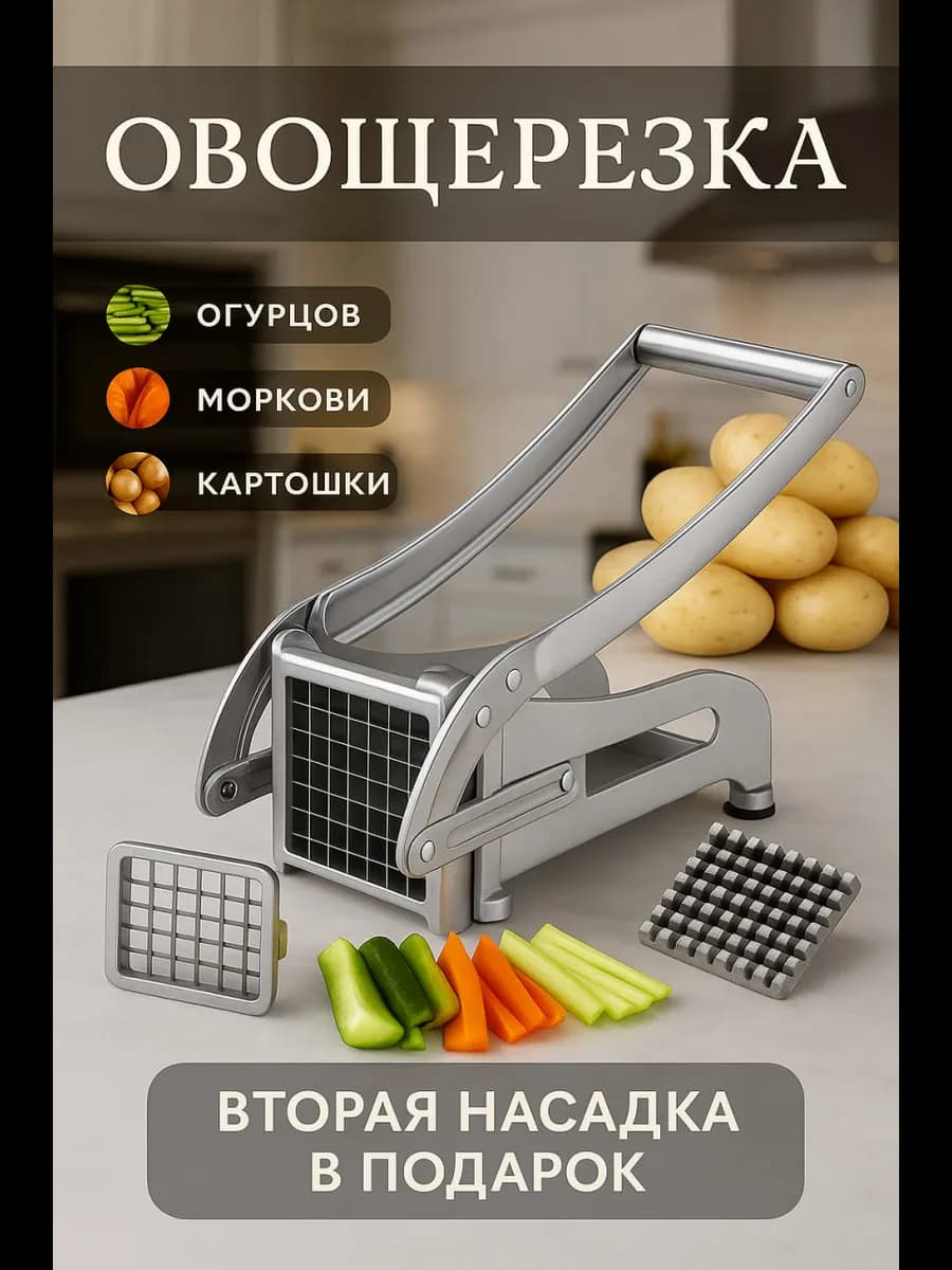Картофелерезка, овощерезка для картофеля фри ручная
