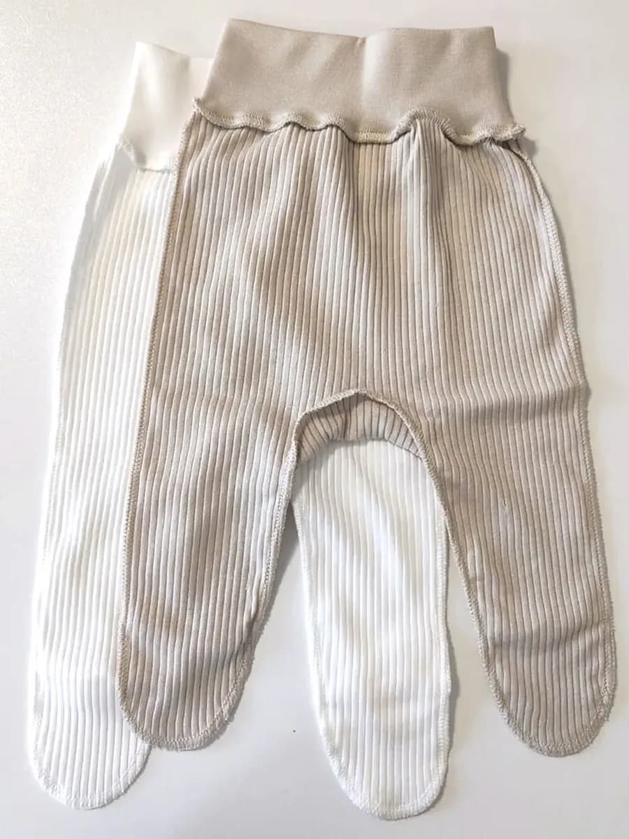 Ползунки для новорожденных лапша 2 штуки - фото 1