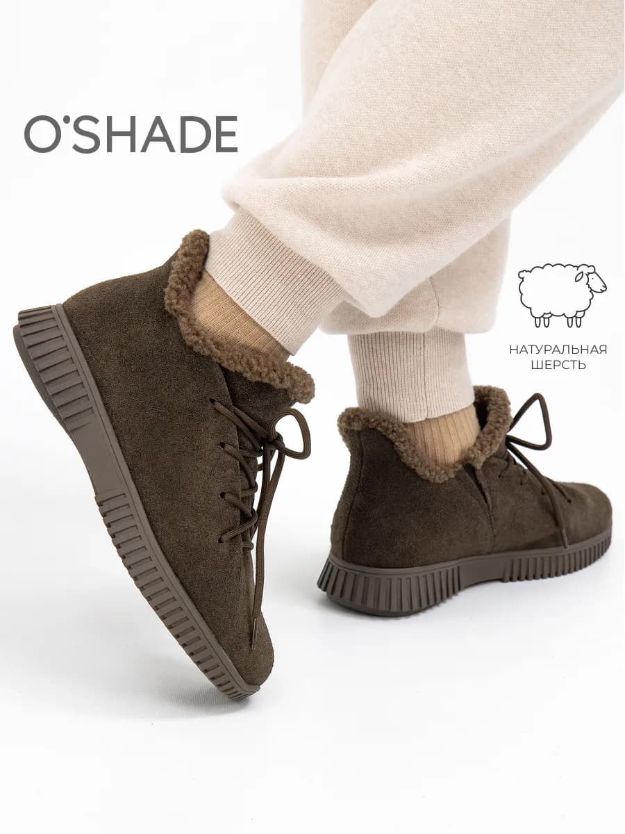 O'SHADE Ботинки зимние женские с мехом