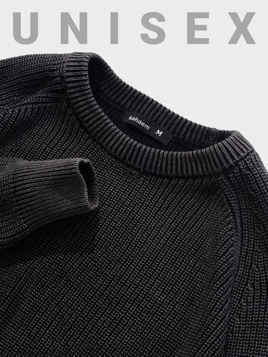 Свитер оверсайз теплый вязаный