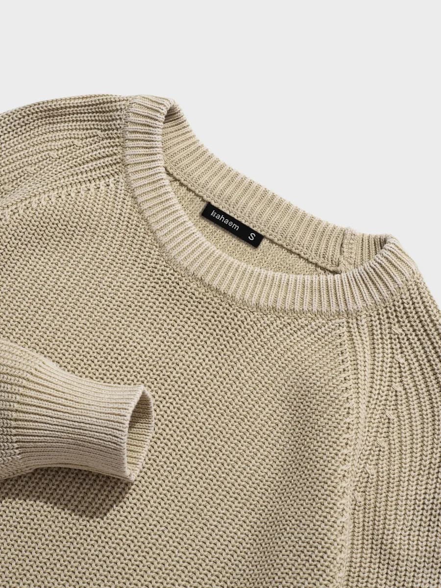 Свитер оверсайз теплый вязаный