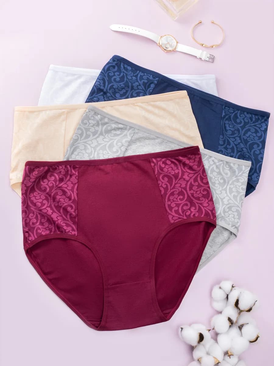 Трусы высокие набор 5 шт - фото 1