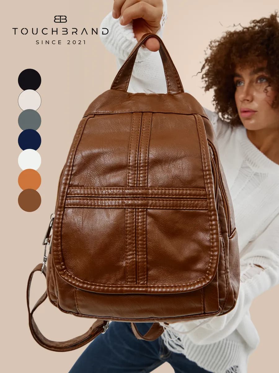 Рюкзак городской маленький из эко кожи