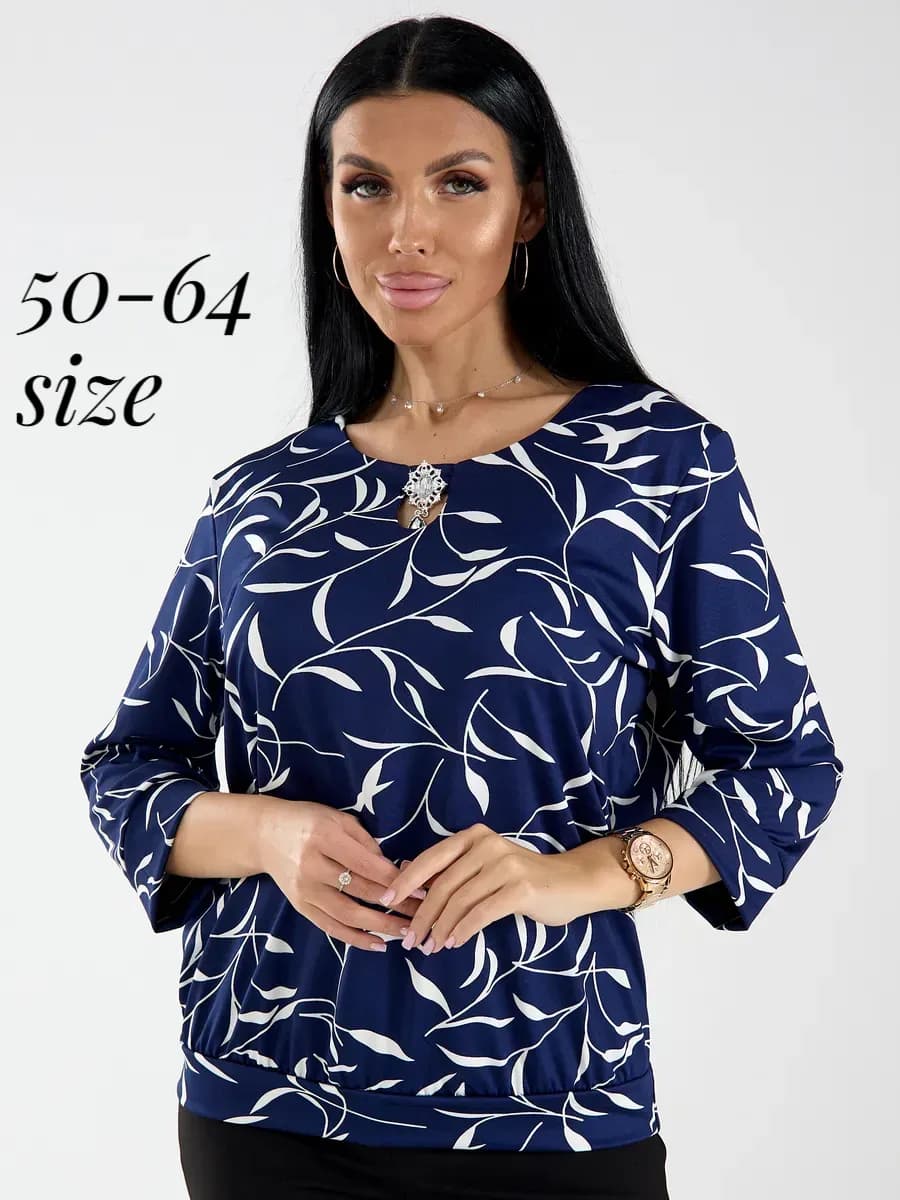 Блузка нарядная больших размеров - фото 1