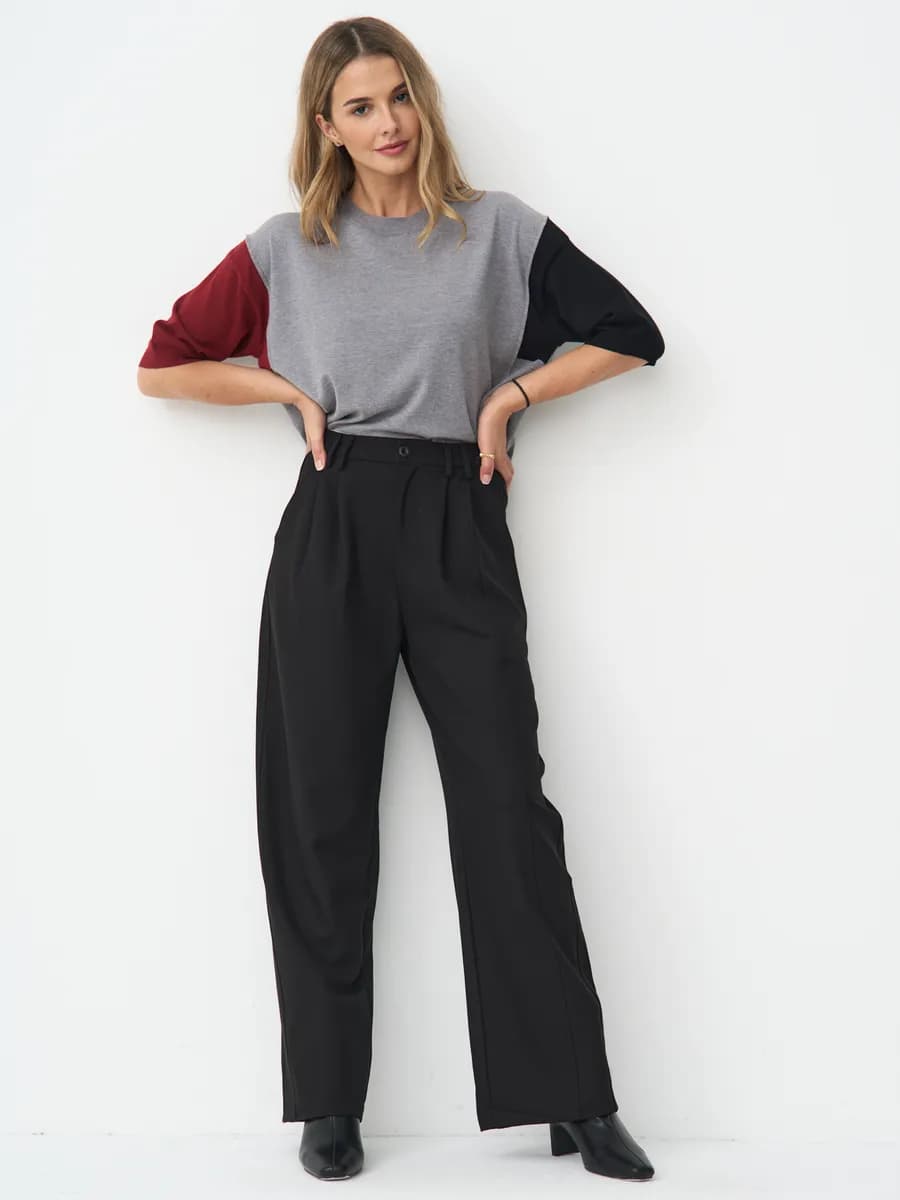 Брюки классические на резинке