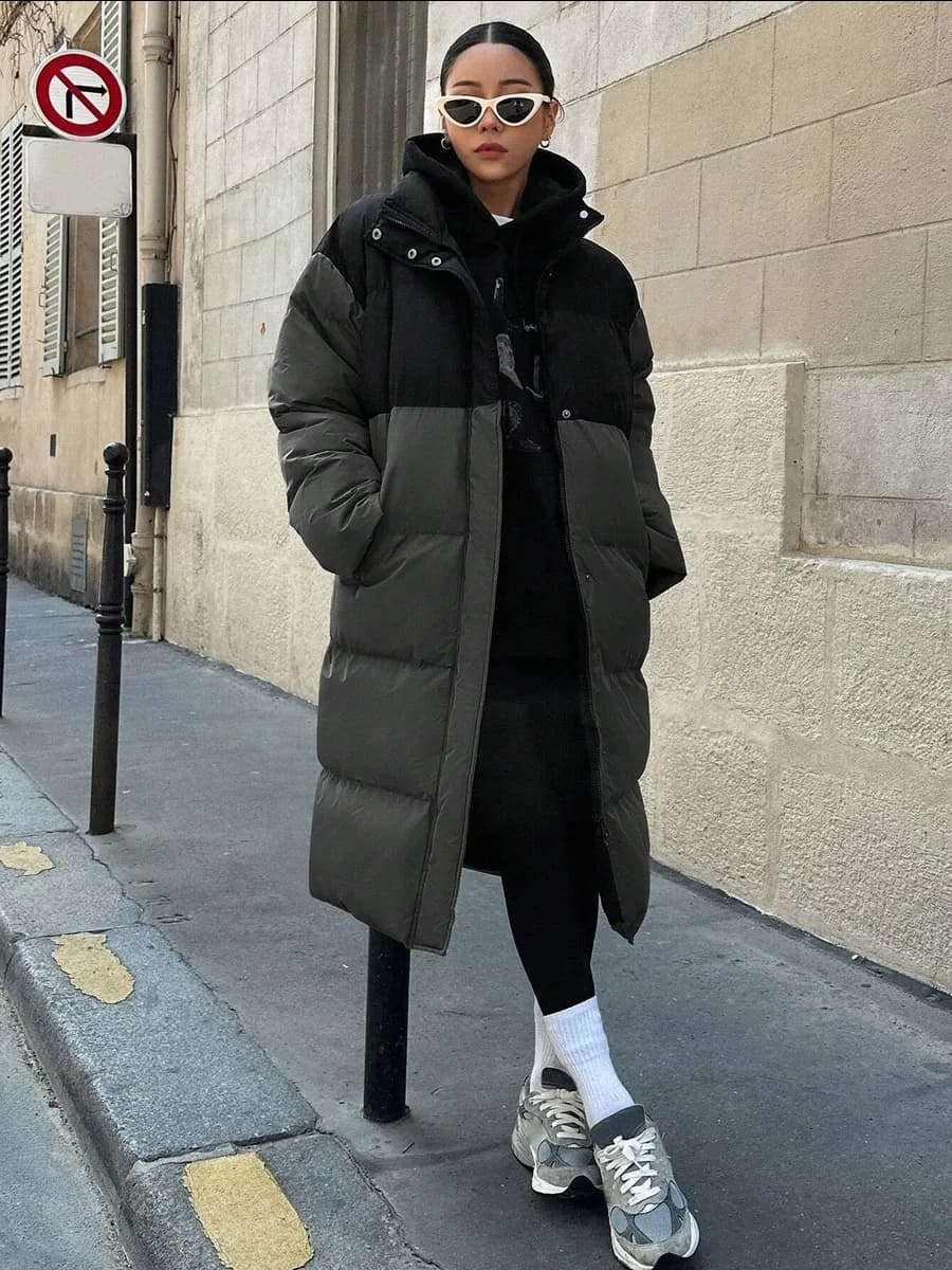 Куртка теплая длинная