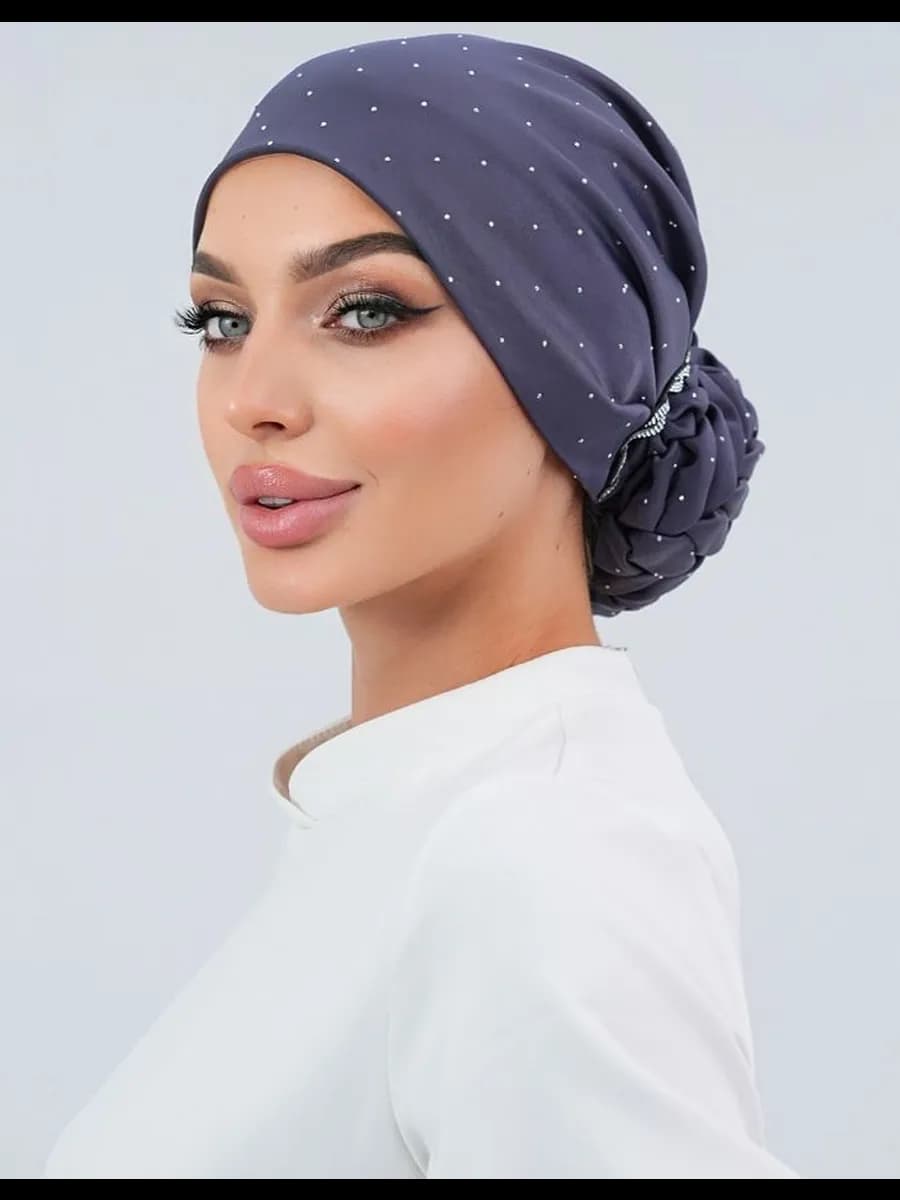 Готовый платок тюрбан на резинке