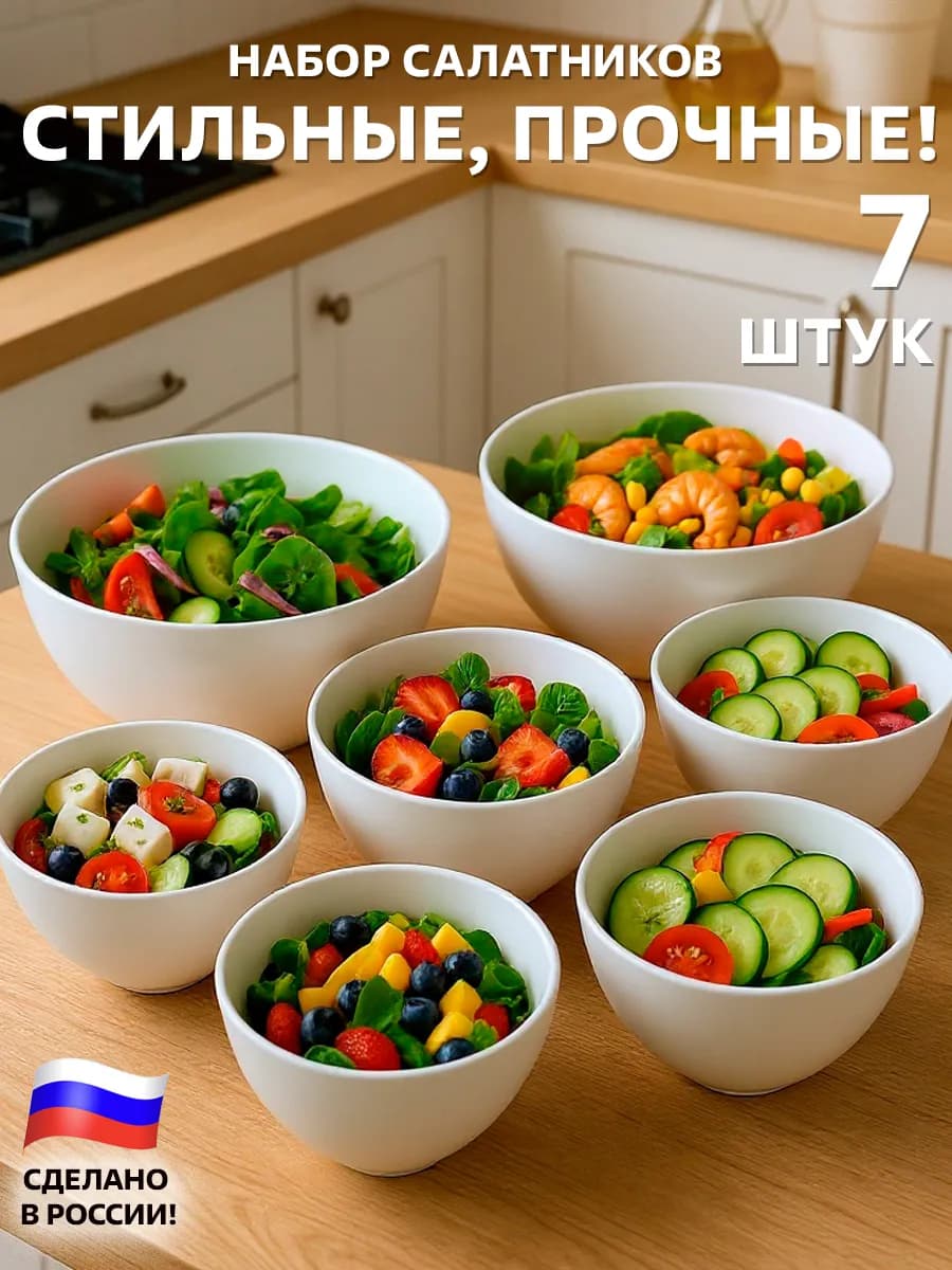 Набор салатников 7 шт