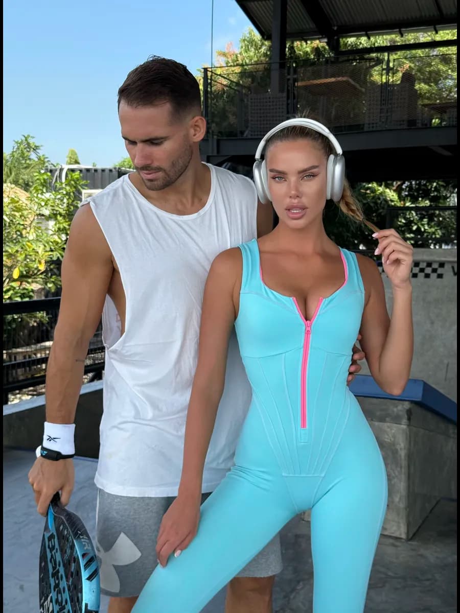 Комбинезон спортивный облегающий длинный - фото 1