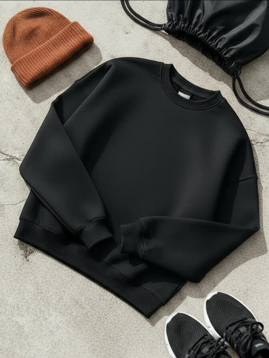 Свитшот оверсайз с начесом