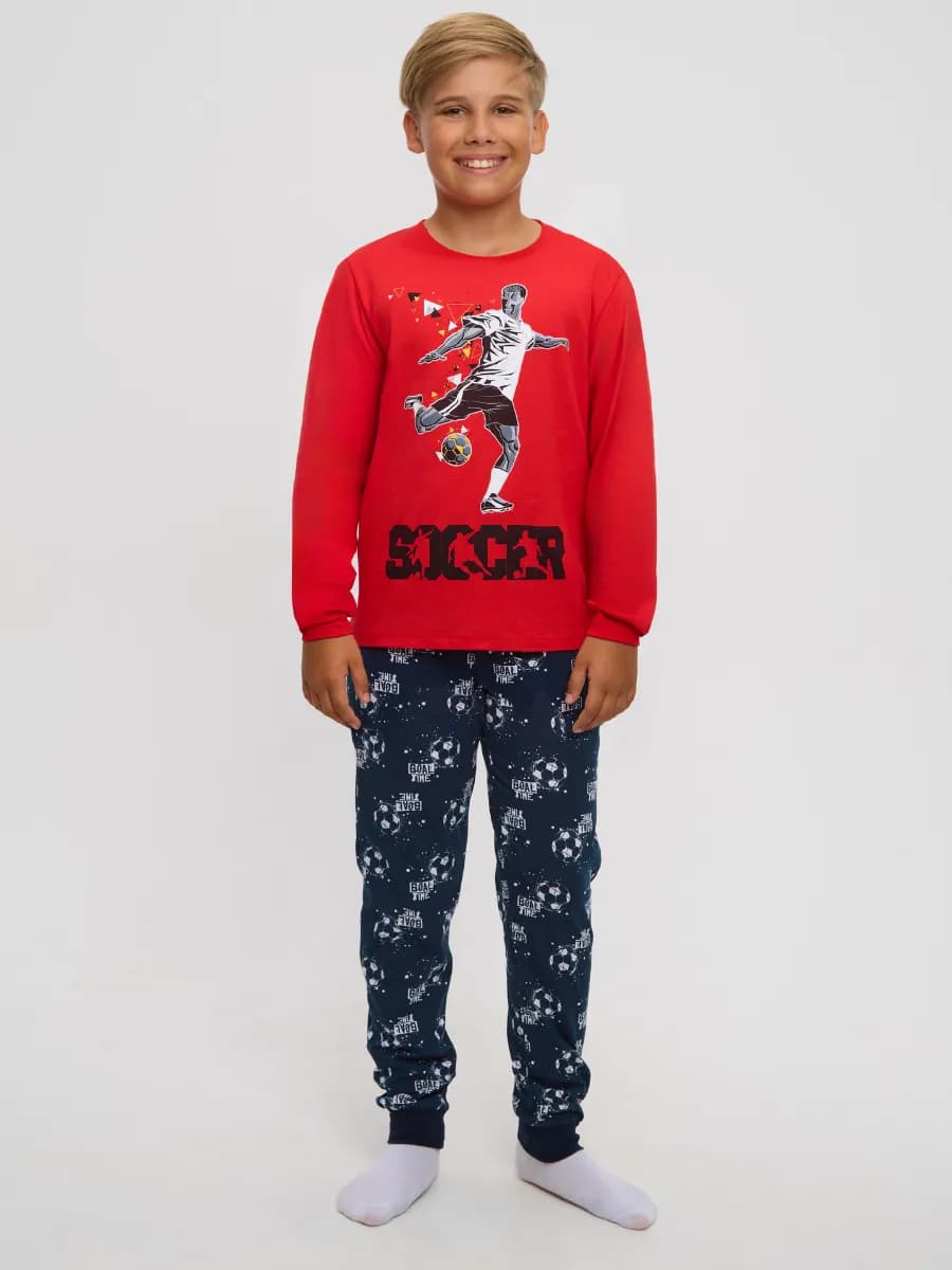 Пижама для подростка футбол, домашний костюм