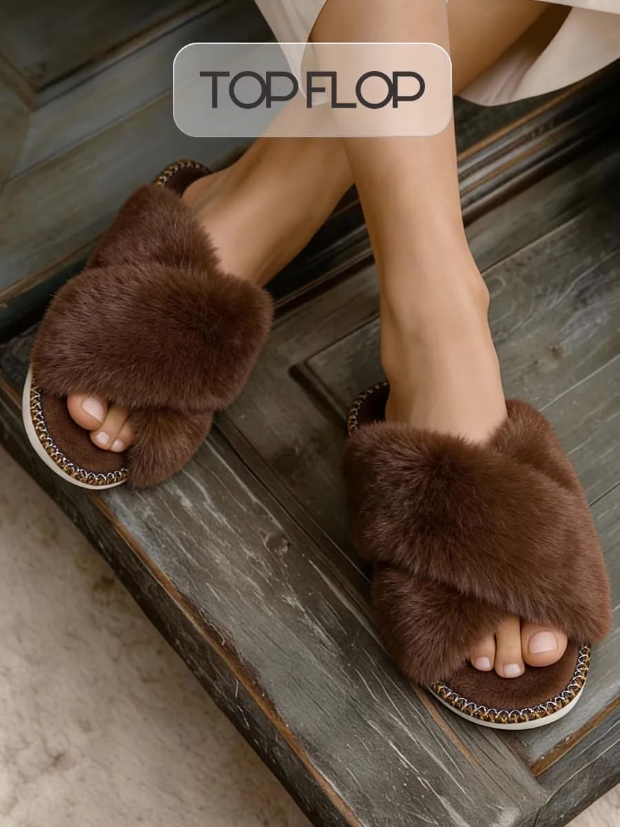 Тапочки домашние пушистые