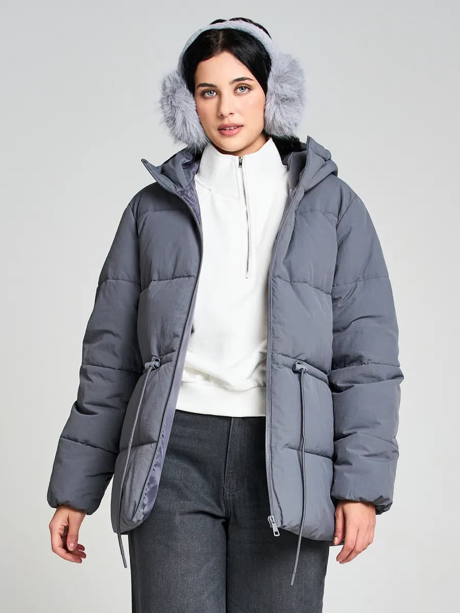 Куртка удлиненная стеганая демисезонная