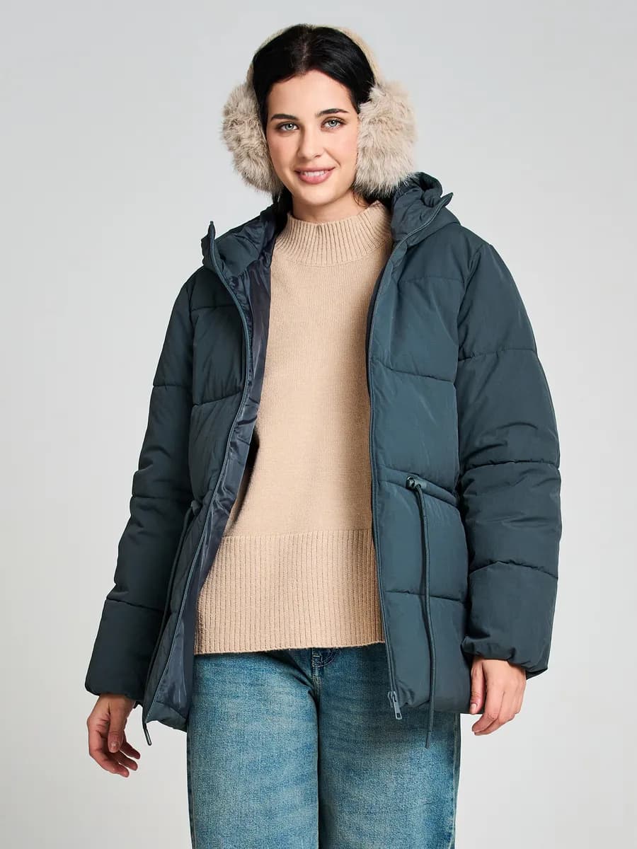 Куртка удлиненная стеганая зимняя