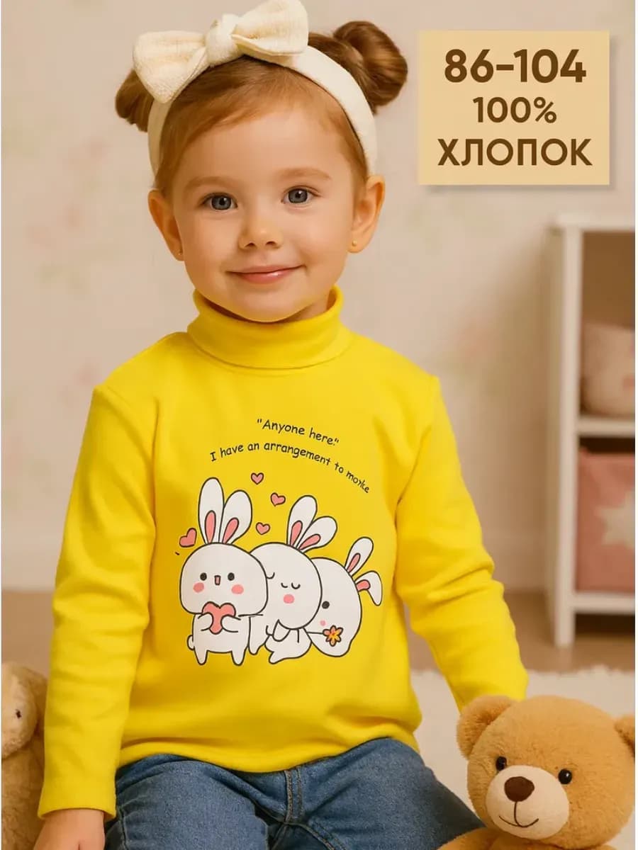 Водолазка детская с принтом