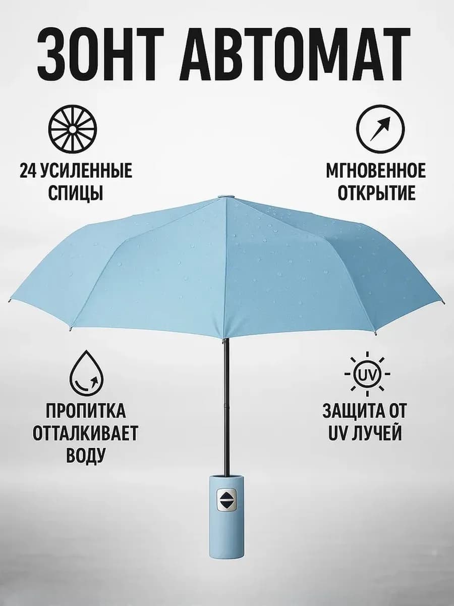 Зонт полный автомат антиветер