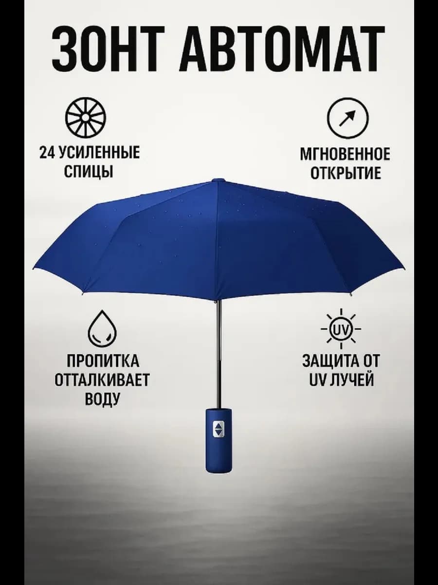 Зонт полный автомат антиветер