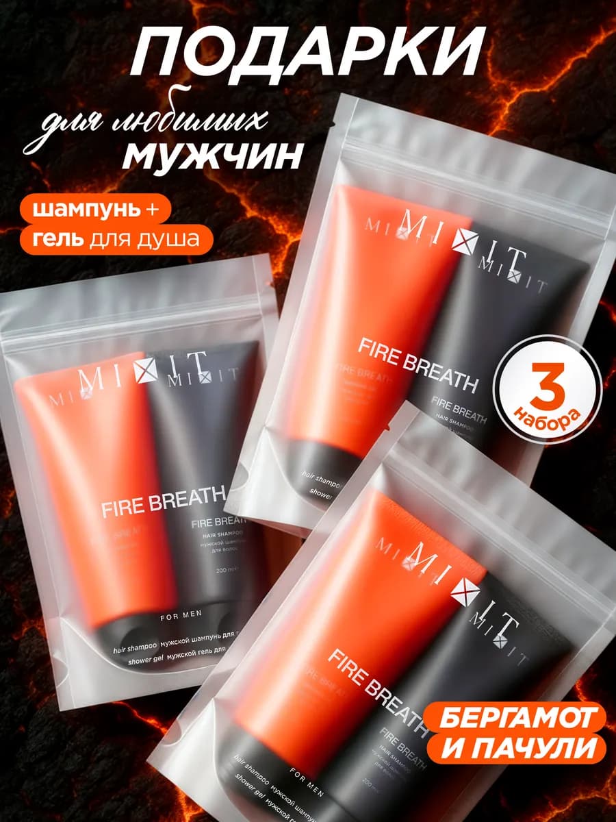 Подарочный мужской набор косметики для волос и тела