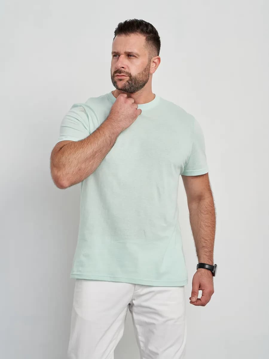 Футболка базовая хлопок однотонная