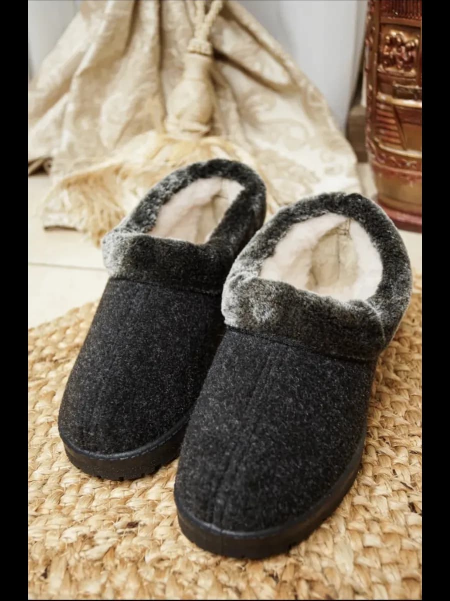 Бабуши войлочные теплые чуни