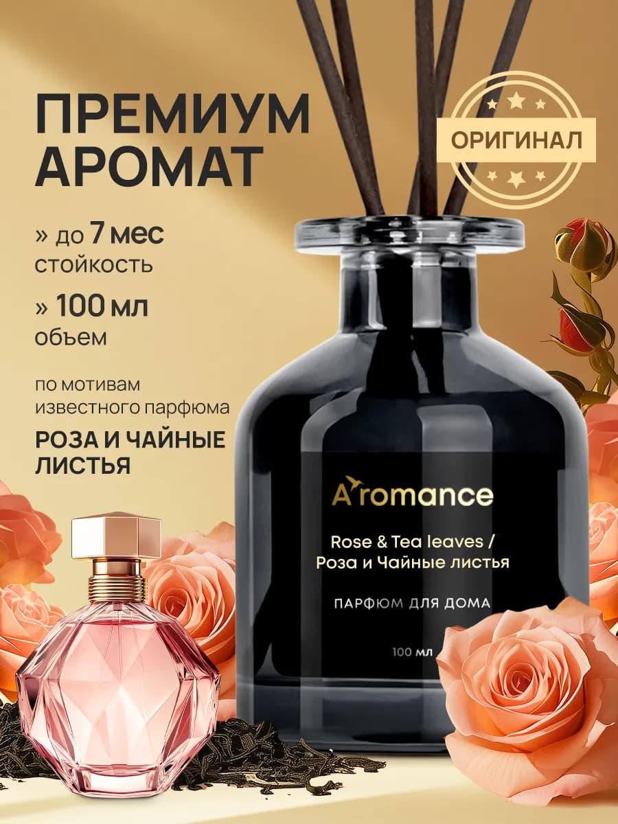 Аромадиффузор Rose & Tea leaves