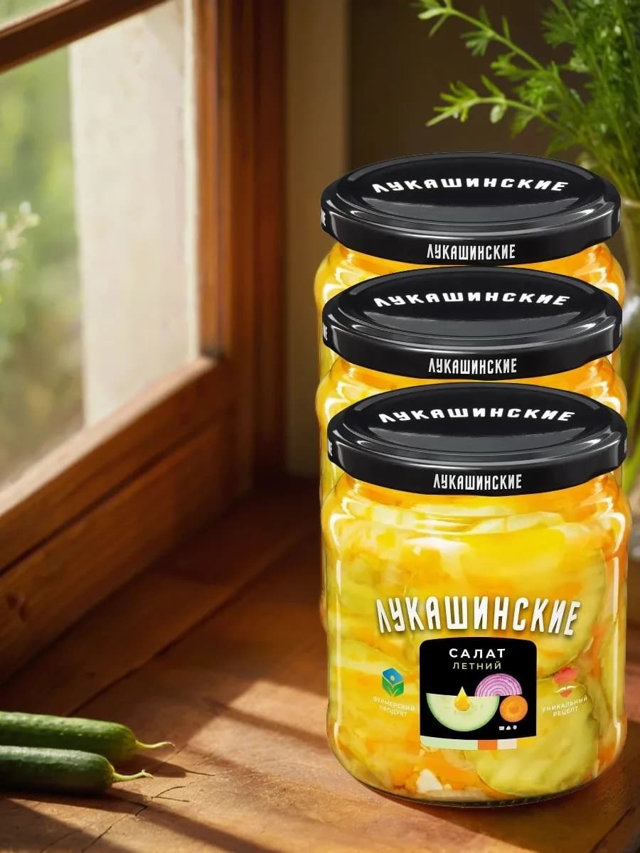 Салат "Летний" из молодых кабачков 430г. (Набор 3шт)