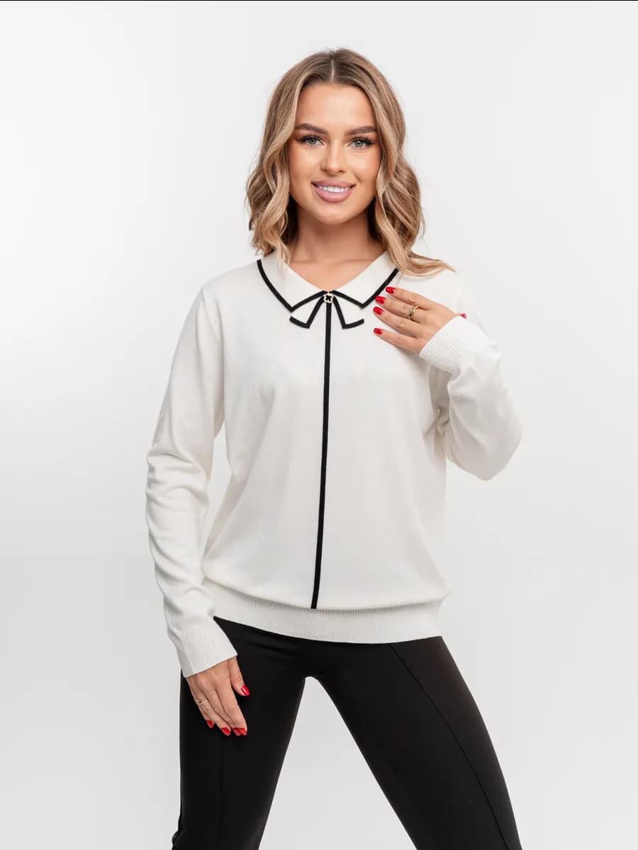 Элегантный джемпер с кашемиром - фото 1