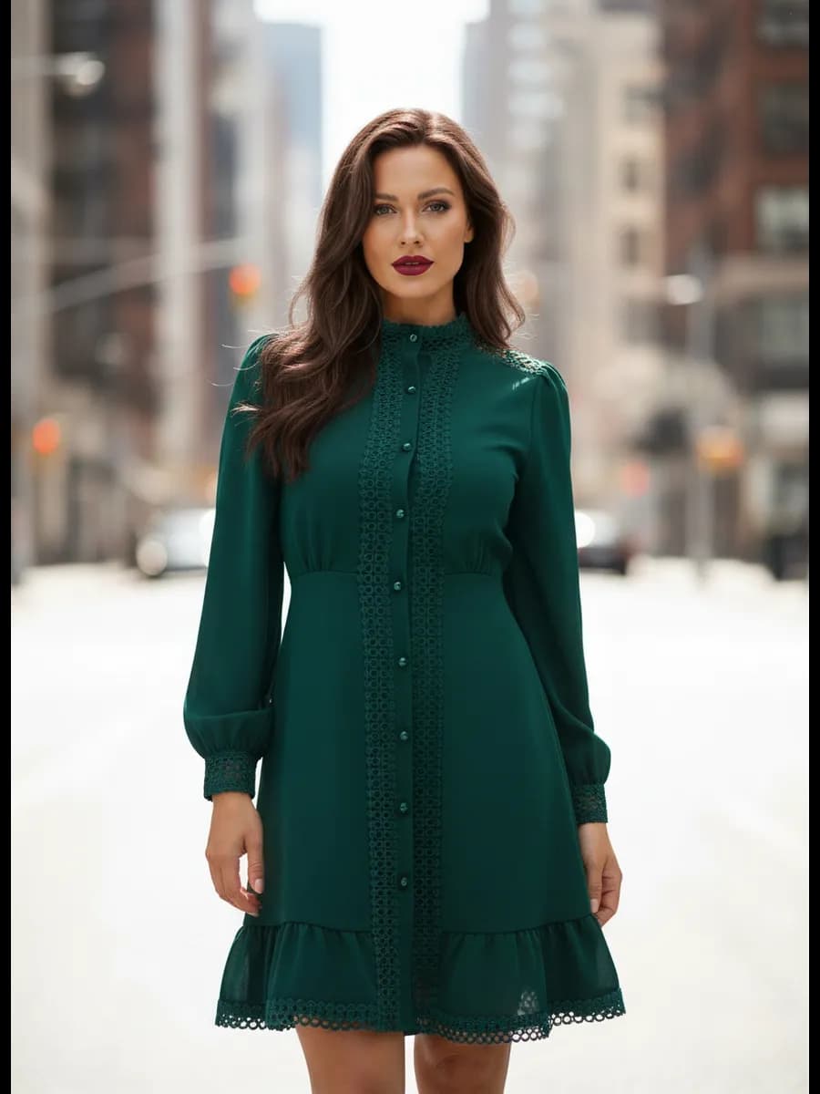 Вечернее платье праздничное с длинным рукавом