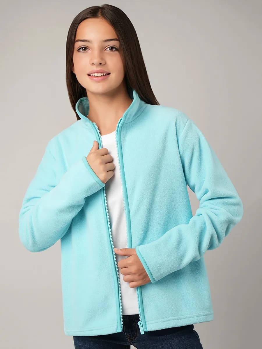 Толстовка на молнии теплая детская флисовая