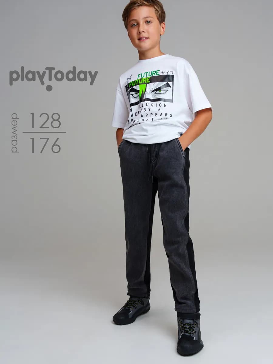 Джинсы на флисе