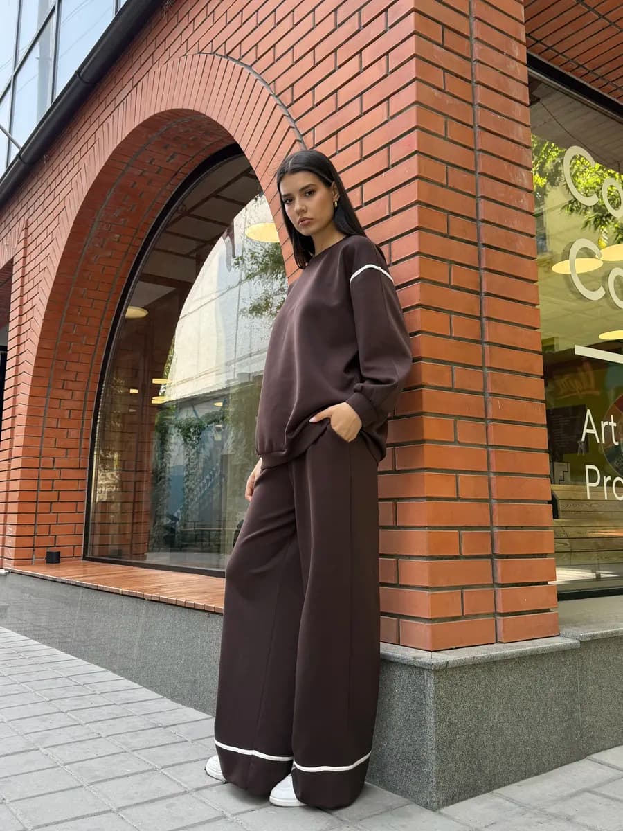 Костюм со свитшотом теплая двойка зимняя