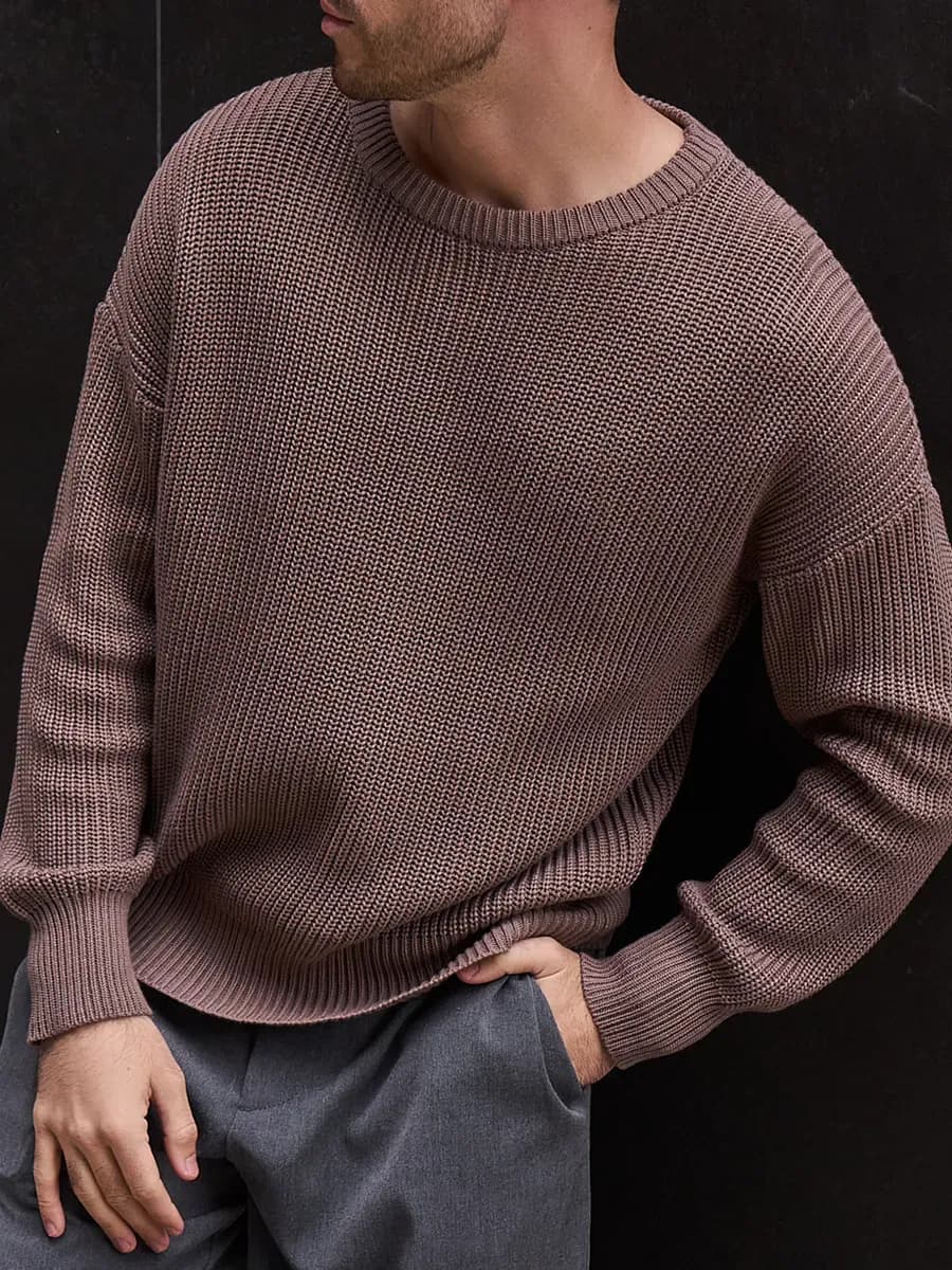 Свитер вязаный old money