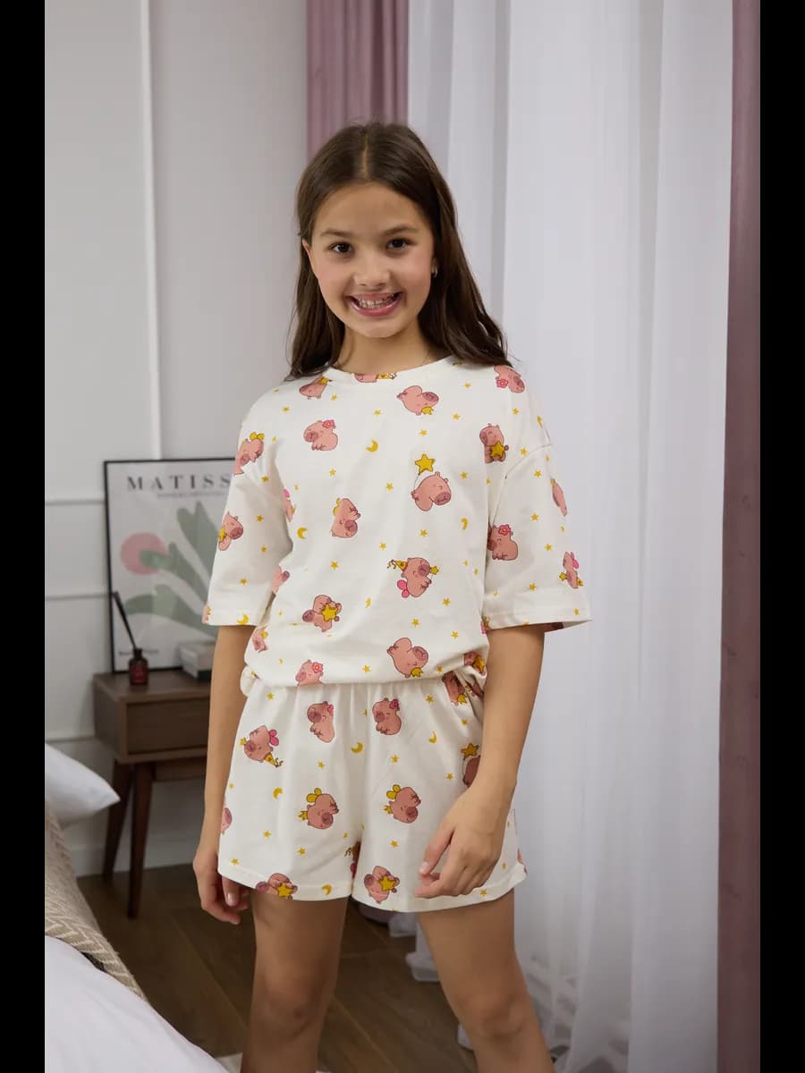 Пижама домашняя с шортами