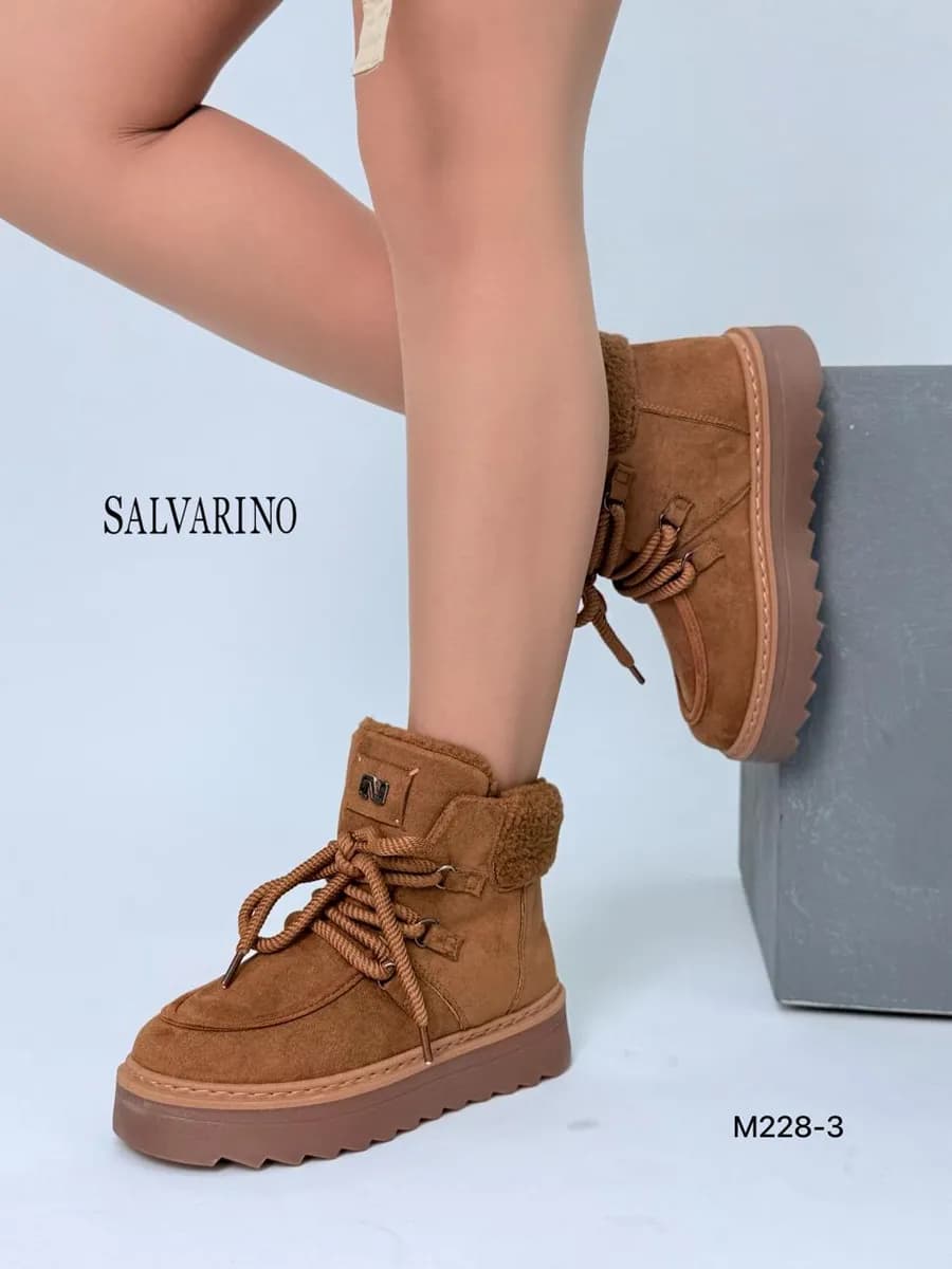 Полуботинки на платформе с мехом угги