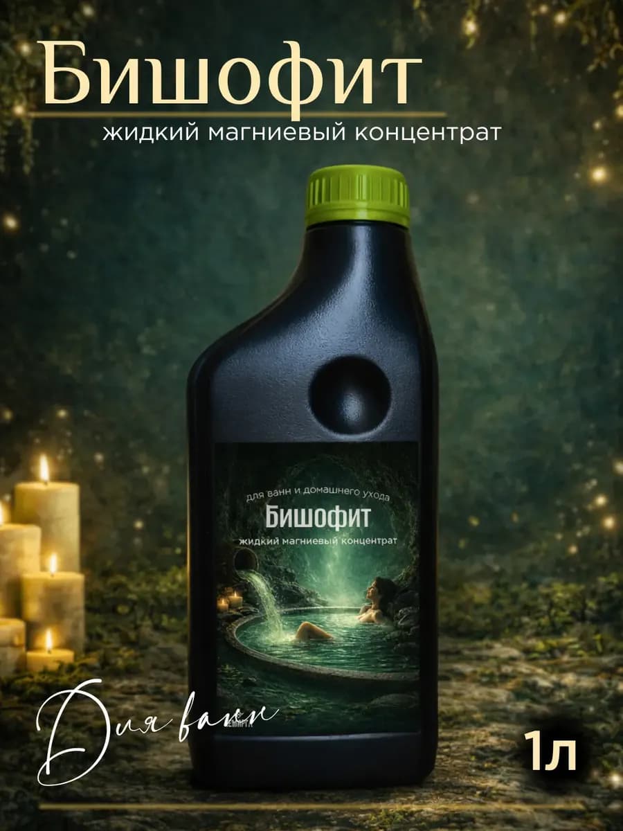 Бишофит для ванн жидкий магниевый концентрат 1л