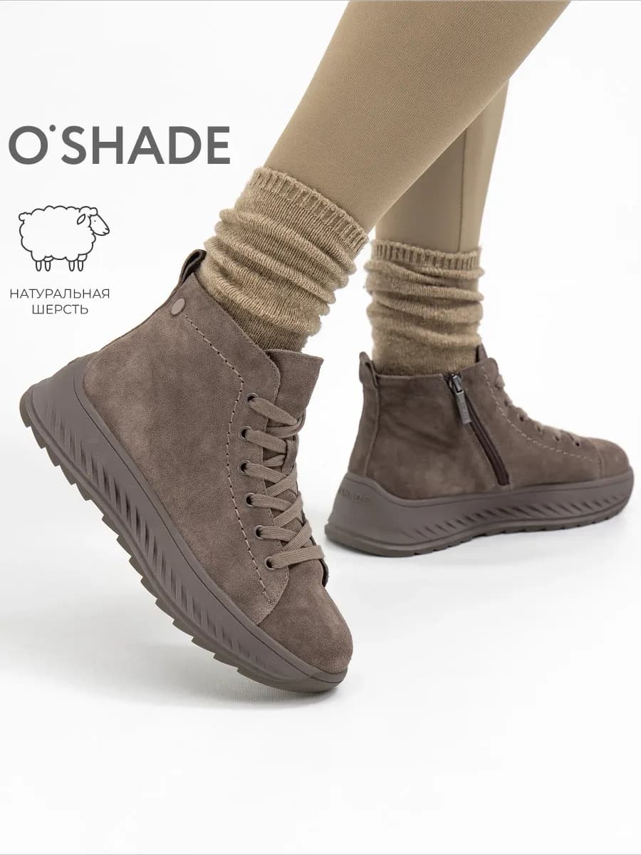 Ботинки женские зимние коричневые