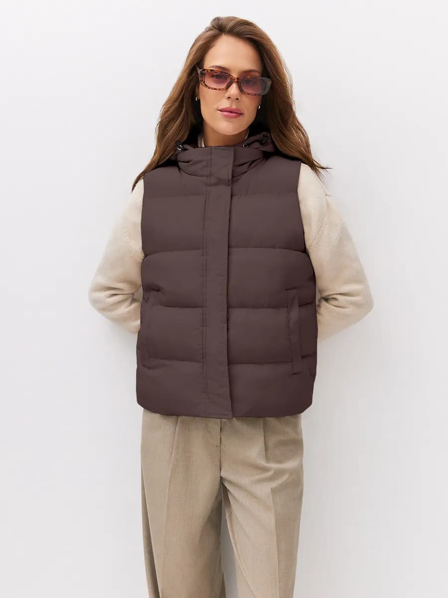 Жилет утепленный стеганый безрукавка