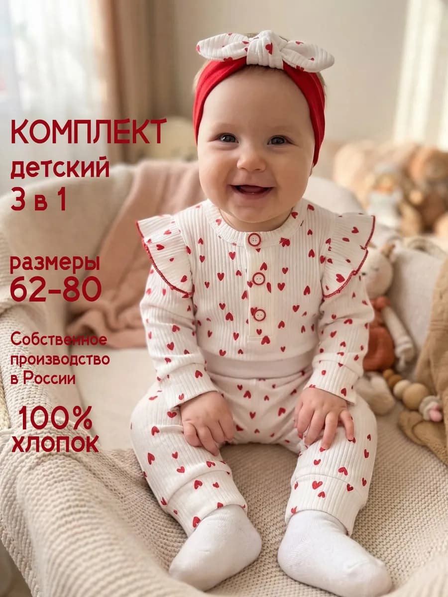 Детский костюм для новорожденных
