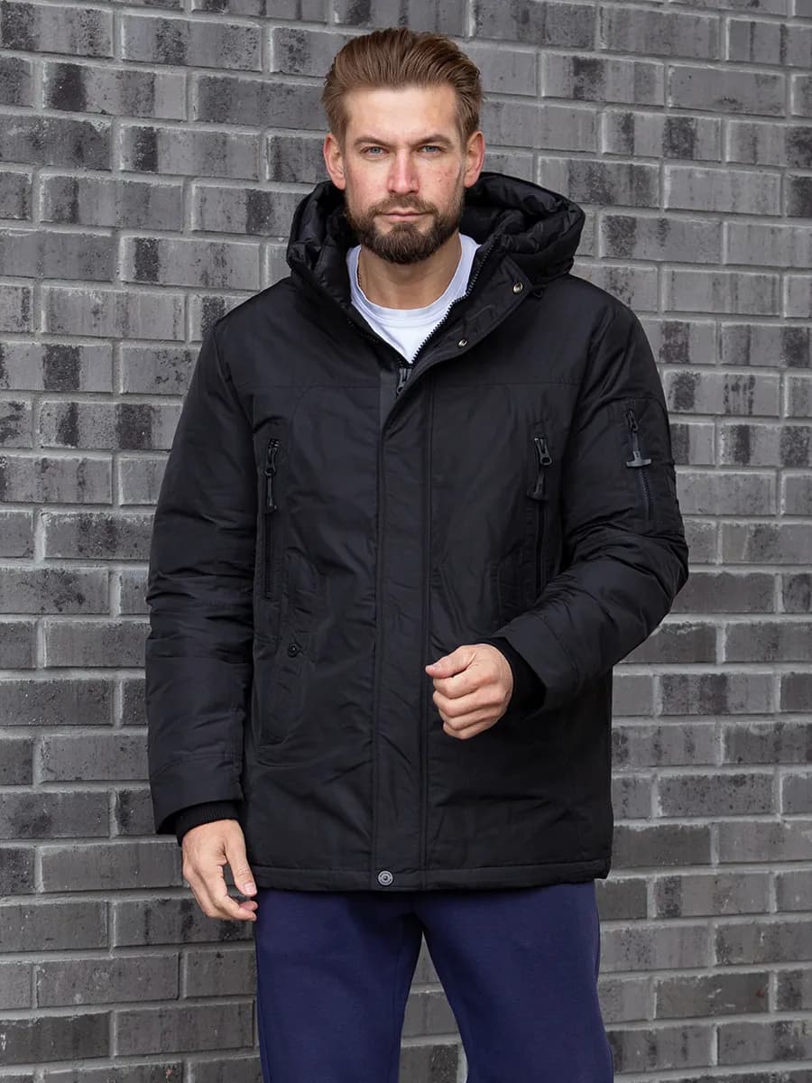 Куртка зимняя пуховик с капюшоном