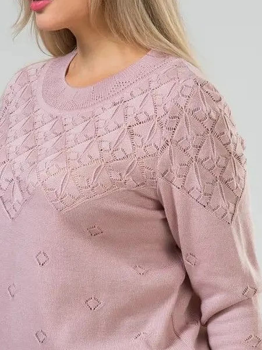 Джемпер женский нарядный кофта ажурная