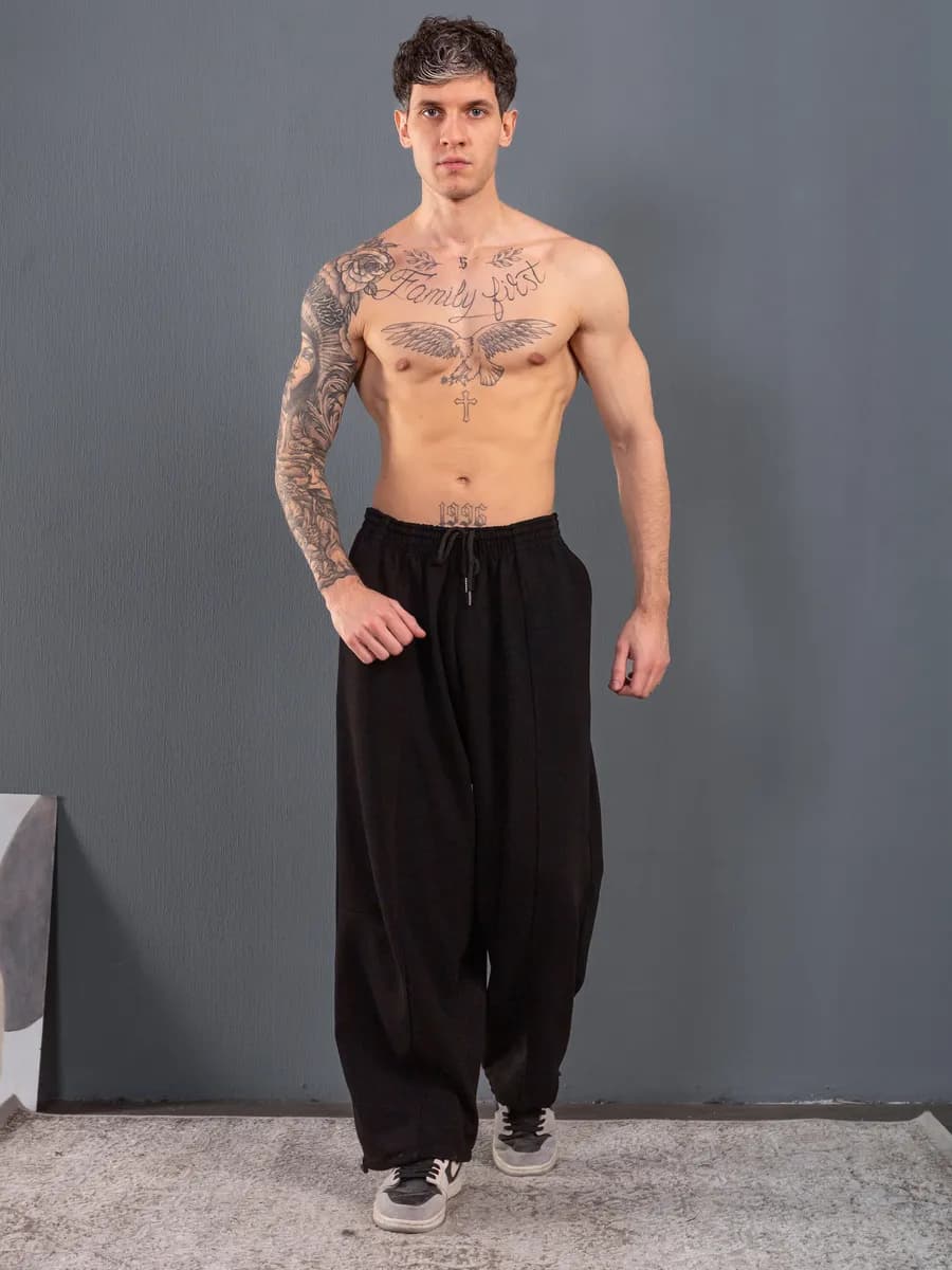 Брюки-штаны спортивные широкие оверсайз