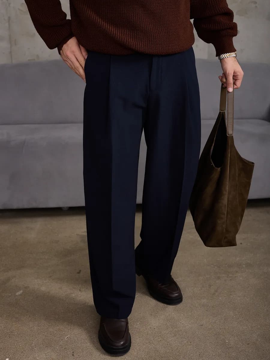 Брюки широкие со стрелками