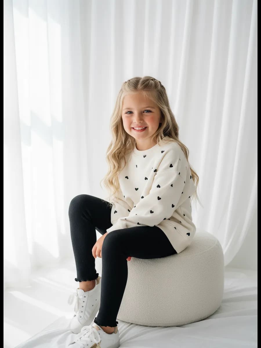 Детские леггинсы в рубчик лосины клеш в садик демисезон