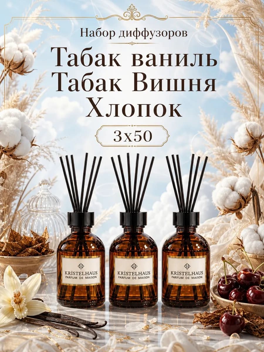 Диффузор для дома набор с палочками ароматизатор