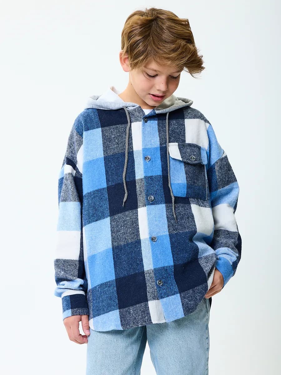 Рубашка в клетку оверсайз