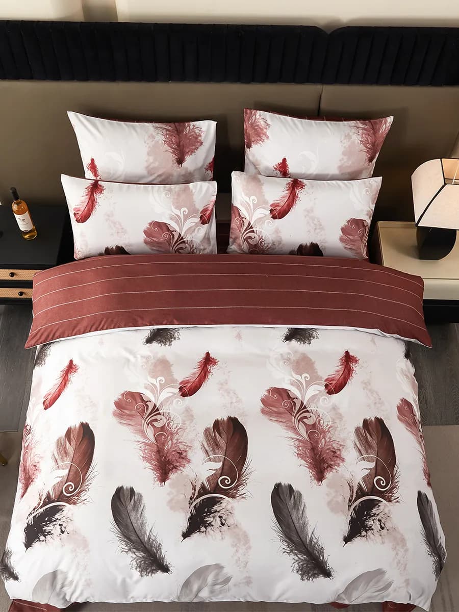 Постельное белье 1.5 спальное Сатин A-040